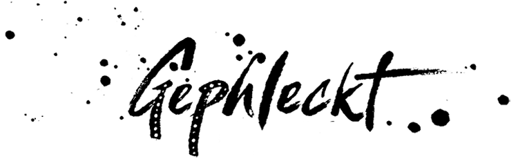 Gephleckt - logo - schwarz